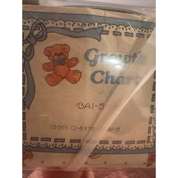 🐻 Vintage 1985 C.R. Gibson "Scaling New Heights" Growth Chart - Picture 11 of 15